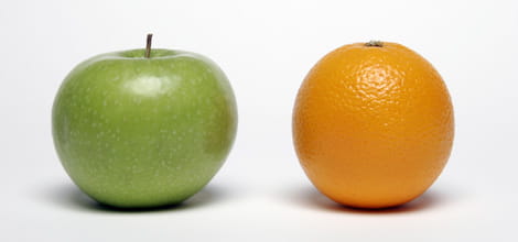 Apple vs orange